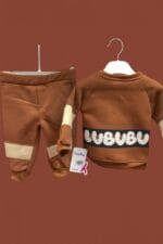 ⁦طقم LUBUBU  شتوى اولاد 6-24 مبطن XO25572⁩ - الصورة ⁦3⁩