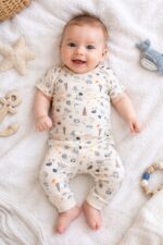 ⁦طقم 1/2 كم مطبوع150MA/1  الوان FUNNY BUNNY⁩ - الصورة ⁦2⁩