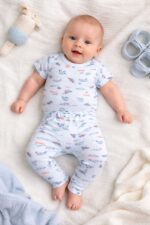 ⁦طقم 1/2 كم مطبوع150MA/1  الوان FUNNY BUNNY⁩ - الصورة ⁦4⁩