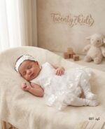 ⁦فستان سبوع 4 قطع 601 pretty baby club⁩ - الصورة ⁦3⁩