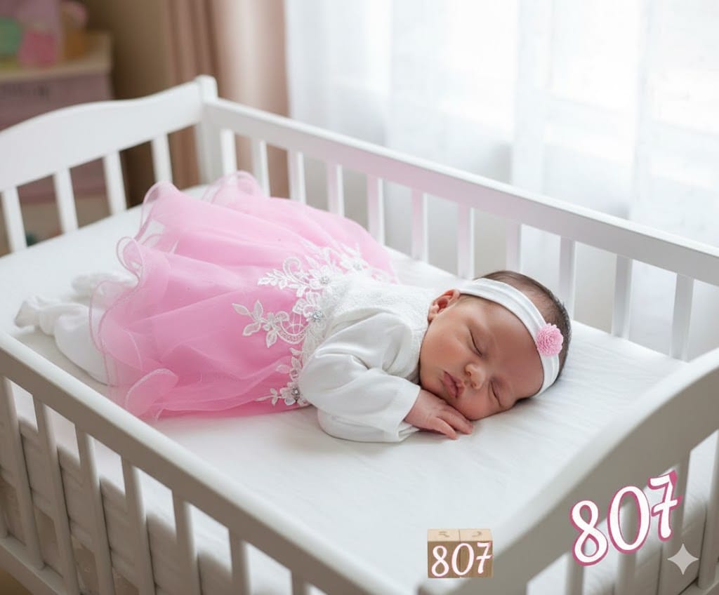 unnamed (1) فستان سبوع الوان بيبى 807 Happy Baby - الصورة 1