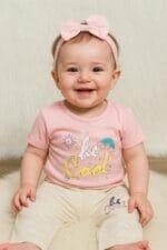 ⁦طقم برمودا بنات be cool مواليد⁩ - الصورة ⁦2⁩