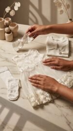 ⁦فستان سبوع 602 Pretty Baby club⁩ - الصورة ⁦2⁩