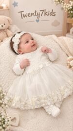 فستان سبوع 602 Pretty Baby club
