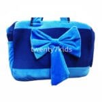 شنطة مستلزمات مواليد قطيفة فيونكة