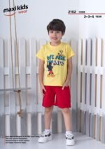 ⁦طقم شورت اولاد 2-3-4خروج  MAXI 2102⁩ - الصورة ⁦3⁩