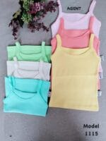 ⁦فانلة الوان حمالة رفيعة مواليد Agent 0-24⁩ - الصورة ⁦2⁩