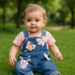 ⁦سالوبيت بنات جينز قطعتين فراشة⁩ - الصورة ⁦2⁩