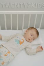 ⁦طقم كم خريفى  مواليد قطن 3804 بنجور 0-3⁩ - الصورة ⁦3⁩