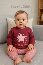 ⁦طقم تتقيل طباعة منقوش م6-12 شهر  STAR KIDS⁩ - الصورة ⁦4⁩