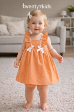 ⁦فستان قطن بوبلين بنات  80437 pumber⁩ - الصورة ⁦4⁩