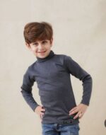 بدى high كول رمادى مبطن بوبرة دفاية 1-6 سنوات