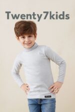 ⁦بدى high كول رمادى مبطن بوبرة دفاية 1-6 سنوات⁩ - الصورة ⁦4⁩