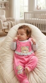 سالوبيت  قطيفة Bear  للمواليد 7001البنات  قطعتين City baby