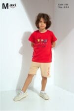 طقم شورت  اولاد 109ماكسى 2-3-4