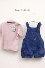 ⁦سالوبيت جينز مع تى شرت قطن مواليد 301اصايل⁩ - الصورة ⁦3⁩