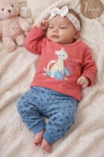 ⁦طقم كم خريفى  مواليد قطن 3804 بنجور 0-3⁩ - الصورة ⁦6⁩