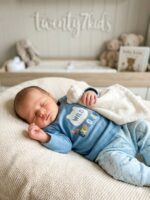 طقم كم مطبوع 12-18 شهر Bonjour 3804