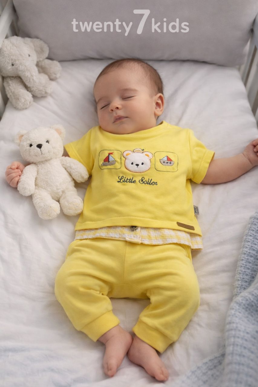 photo_2026-02-01_15-59-06 طقم شورت نص كم اولاد مواليد lindo 1033 - الصورة 1