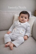 ⁦طقم مواليد0-9  كم قطن Lindo 1295⁩ - الصورة ⁦3⁩