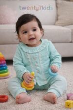 ⁦طقم مواليد 0-9  كم قطن Lindo 1301⁩ - الصورة ⁦3⁩