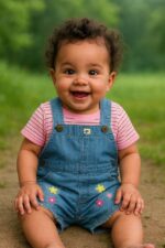 ⁦سالوبيت  خروج جينز مع تى شرت قطن مواليد 302اصايل⁩ - الصورة ⁦2⁩