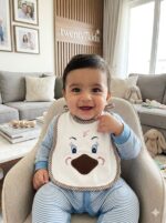 ⁦بافتة مواليد ضهر مشمع خفيف مانع للبلل starbaby-2⁩ - الصورة ⁦4⁩