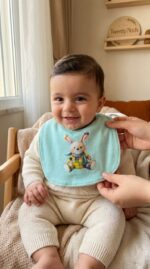 ⁦بافتة مواليد ضهر قطن خفيف مانع للبلل bebeto⁩ - الصورة ⁦6⁩
