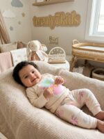 ⁦طقم كم خريفى  مواليد قطن 3804 بنجور 0-3⁩ - الصورة ⁦9⁩