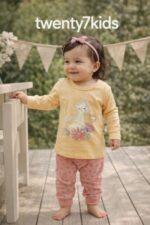 ⁦طقم كم مطبوع 12-18 شهر Bonjour 3804⁩ - الصورة ⁦6⁩