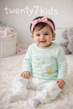 ⁦طقم كم مطبوع 12-18 شهر Bonjour 3804⁩ - الصورة ⁦9⁩