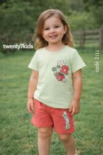 ⁦طقم شورت بنات 1/2 كم 2111 Bebo⁩ - الصورة ⁦2⁩