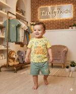 ⁦طقم خروج صيفى simba 1203 v-baby  شورت براشوت⁩ - الصورة ⁦2⁩
