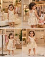 ⁦فستان بنات  قطن خروج mini baby 7558⁩ - الصورة ⁦2⁩