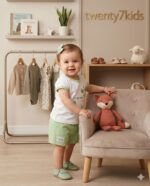⁦طقم خروج بنات صيفى love 1591 v-baby  شورت براشوت سادة⁩ - الصورة ⁦3⁩
