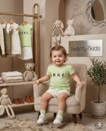 ⁦طقم خروج بنات صيفى  romance 1553 v-baby  شورت براشوت مطبوع⁩ - الصورة ⁦2⁩
