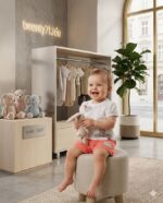 طقم خروج بنات صيفى  flower-bloom 1302 v-baby  شورت براشوت