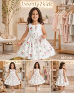 ⁦فستان بنات قطن 3-7 سنوات   6-449 kids time⁩ - الصورة ⁦3⁩