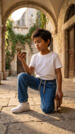 ⁦بنطلون جينز اولاد 6-36 شهر  CATOX BB2800⁩ - الصورة ⁦3⁩