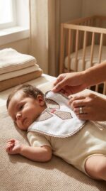 ⁦بافتة مواليد ضهر مشمع خفيف مانع للبلل starbaby-2⁩ - الصورة ⁦4⁩