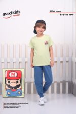 ⁦ترنج بنطلون اولاد 3114  ماكسى 6-8-10 ماريو⁩ - الصورة ⁦2⁩