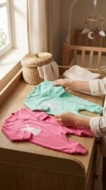 ⁦سالوبيت قطن خريفي للأطفال (من سن يوم حتى 12 شهر)moonly 369⁩ - الصورة ⁦2⁩