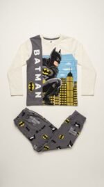⁦ترنخ قطن كم خريفى اولاد 3-4-5-6 سنوات bat man⁩ - الصورة ⁦2⁩