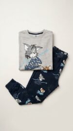 ⁦ترنخ قطن كم خريفى اولاد 3-4-5-6 سنوات tom&jerry⁩ - الصورة ⁦2⁩