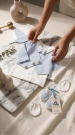 ⁦طقم سبوع قطن 6 قطع اولاد 418⁩ - الصورة ⁦5⁩