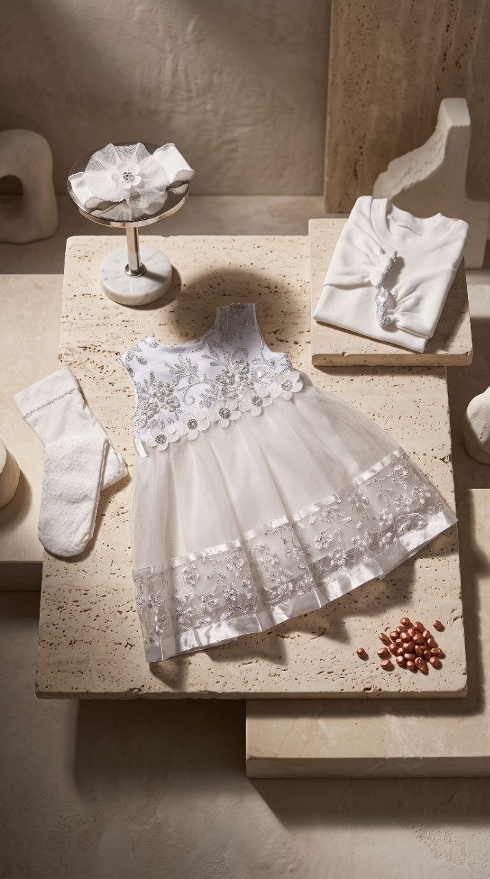 photo_٢٠٢٦-٠٩-١١_١٧-٠٥-٤٢ فستان سبوع 4 قطع 623 pretty baby club - الصورة 1
