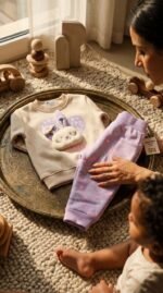 ⁦طقم ترنج بنات ملتون baby قطن لايك 5010 littleones⁩ - الصورة ⁦3⁩