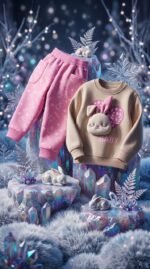 ⁦طقم ترنج بنات ملتون baby قطن لايك 5010 littleones⁩ - الصورة ⁦4⁩