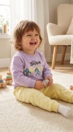 ⁦طقم ترنج بنات ملتون stitch قطن لايك 5011 littleones⁩ - الصورة ⁦4⁩