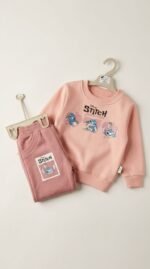 ⁦طقم ترنج بنات ملتون stitch قطن لايك 5011 littleones⁩ - الصورة ⁦7⁩